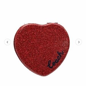 Coach Heart Glittery Double Sided Mirror ❤️